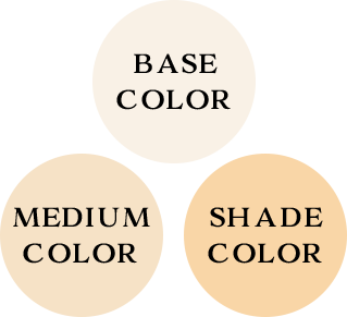 BASE COLOR,MEDIUM COLOR,SHADE COLOR