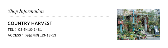 COUNTRY HARVEST港区南青山3-13-13
